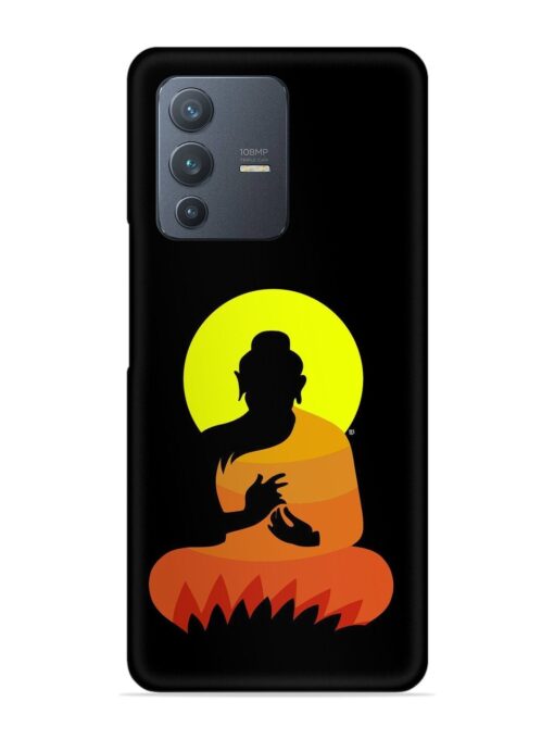 Buddha Art Black Snap Case for Vivo V23 Pro (5G) Zapvi