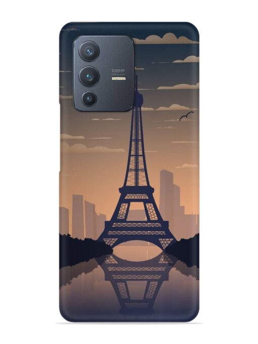 France Paris Eiffel Tower Gradient Snap Case for Vivo V23 Pro (5G) Zapvi