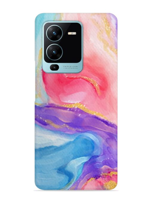 Watercolor Gradient Snap Case for Vivo V25 Pro (5G) Zapvi