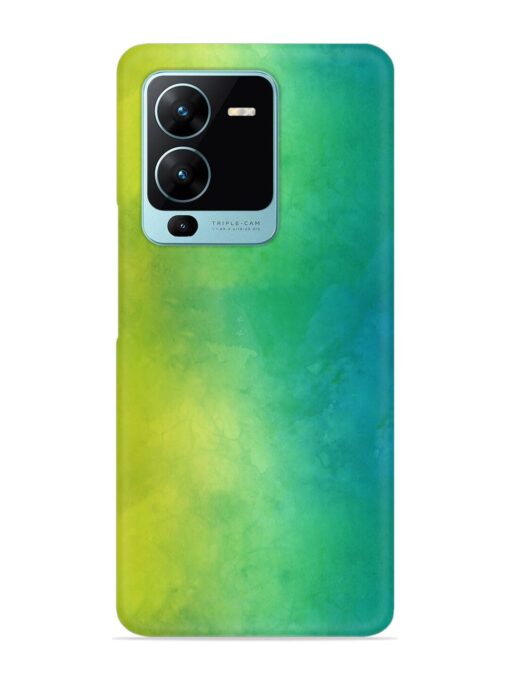 Yellow Green Gradient Snap Case for Vivo V25 Pro (5G) Zapvi