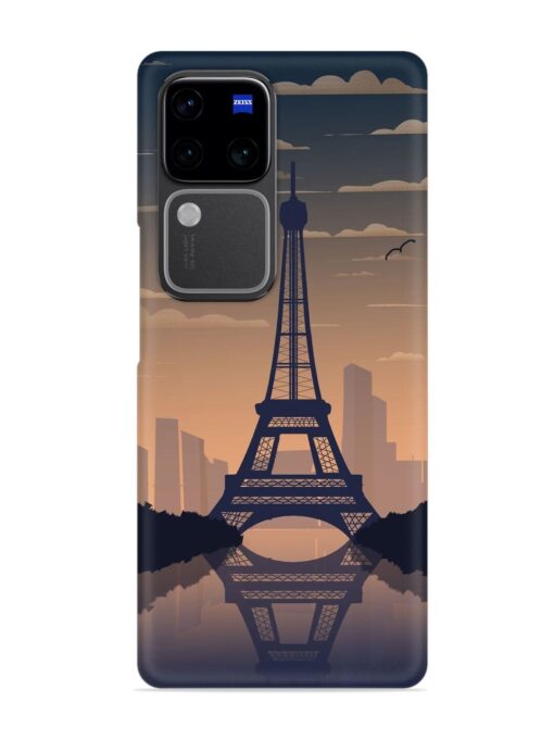 France Paris Eiffel Tower Gradient Snap Case for Vivo V30 (5G) Zapvi