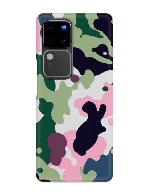 Seamless Funky Camouflage Snap Case for Vivo V30 (5G) Zapvi