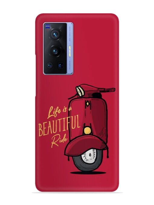Life Is Beautiful Rides Snap Case for Vivo X70 Pro (5G) Zapvi