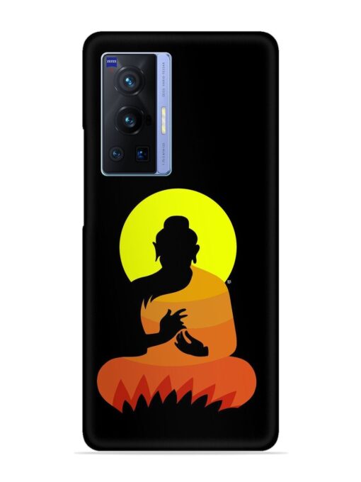 Buddha Art Black Snap Case for Vivo X70 Pro (5G) Zapvi