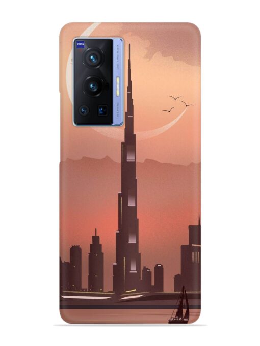 Landmark Burj Khalifa Snap Case for Vivo X70 Pro (5G) Zapvi