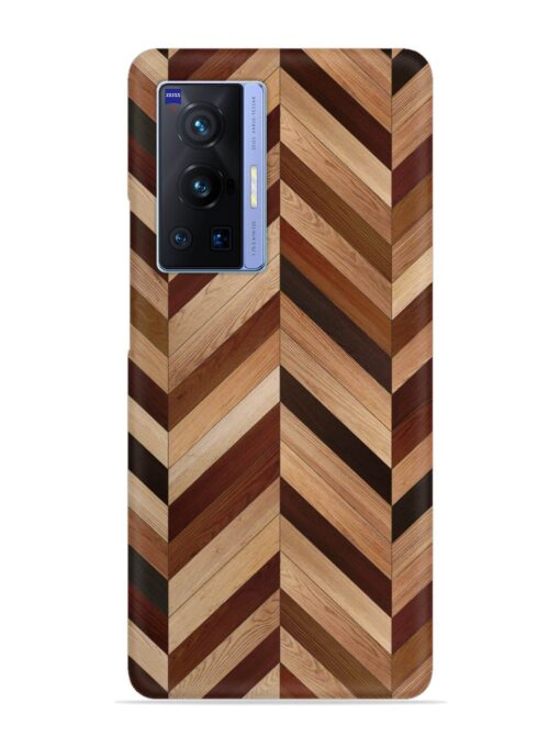 Seamless Wood Parquet Snap Case for Vivo X70 Pro (5G) Zapvi