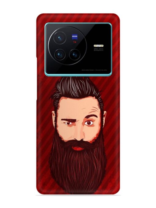 Beardo Man Snap Case for Vivo X80 Zapvi