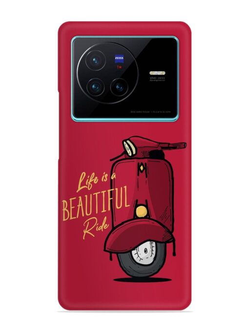 Life Is Beautiful Rides Snap Case for Vivo X80 Zapvi