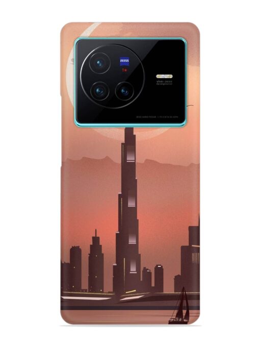 Landmark Burj Khalifa Snap Case for Vivo X80 Zapvi
