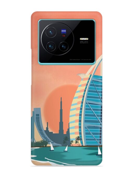 Dubai Architectural Scenery Snap Case for Vivo X80 Zapvi