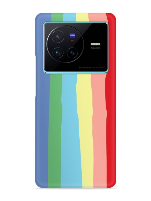 Rainbow Premium Shade Snap Case for Vivo X80 Zapvi