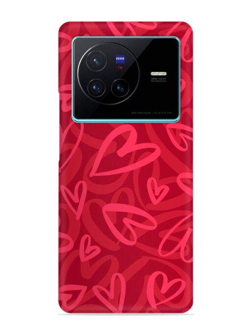 Seamless Romantic Pattern Snap Case for Vivo X80 Zapvi
