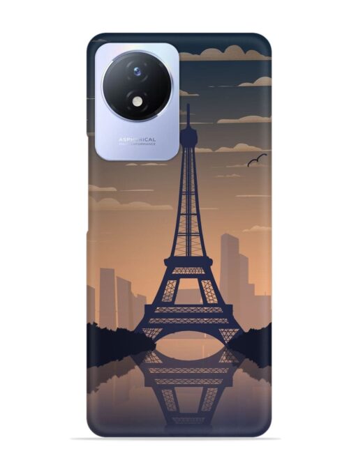 France Paris Eiffel Tower Gradient Snap Case for Vivo Y02T Zapvi