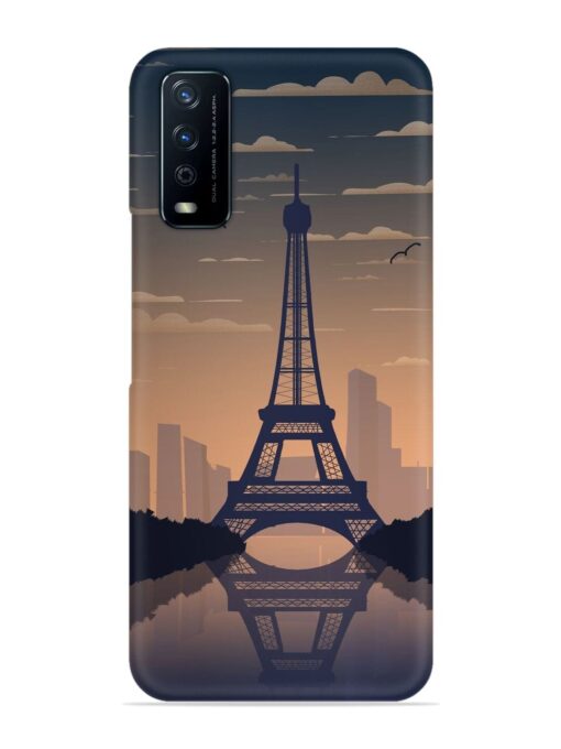 France Paris Eiffel Tower Gradient Snap Case for Vivo Y12G Zapvi