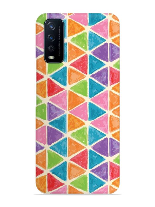 Seamless Colorful Isometric Snap Case for Vivo Y12G Zapvi