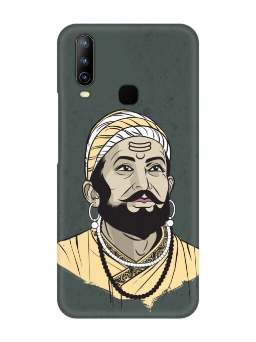 Shivaji Maharaj Vector Art Snap Case for Vivo Y15 Zapvi
