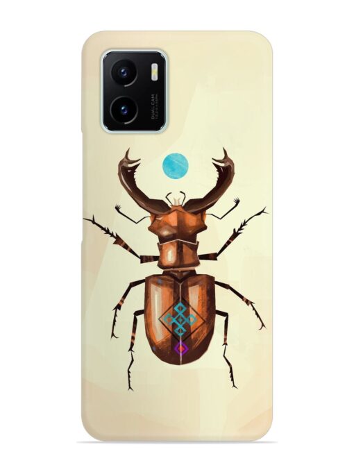 Stag Beetle Vector Snap Case for Vivo Y15S Zapvi