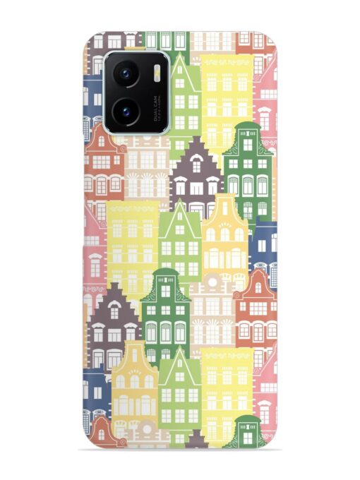 Seamless Shapes Pattern Snap Case for Vivo Y15S Zapvi