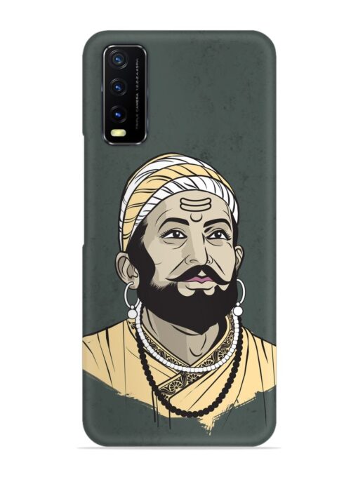 Shivaji Maharaj Vector Art Snap Case for Vivo Y20T Zapvi