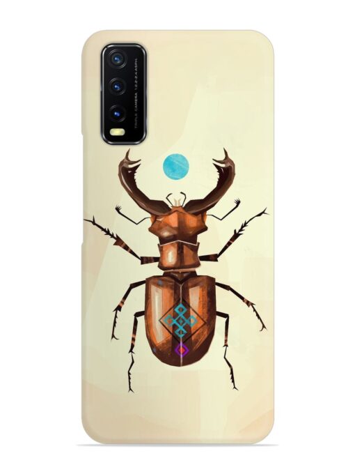 Stag Beetle Vector Snap Case for Vivo Y20T Zapvi