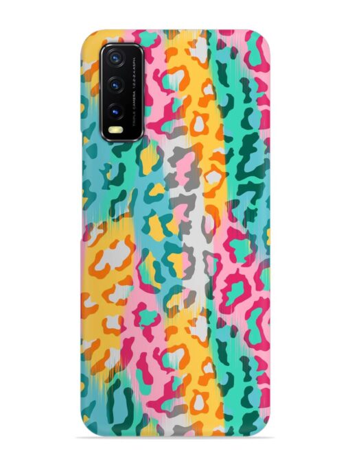 Seamless Vector Colorful Snap Case for Vivo Y20T Zapvi