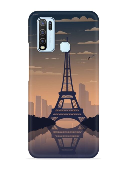 France Paris Eiffel Tower Gradient Snap Case for Vivo Y30 Zapvi
