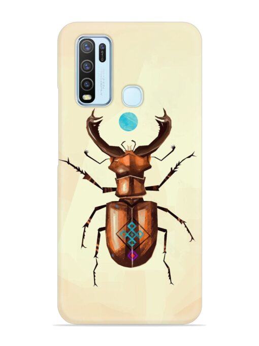 Stag Beetle Vector Snap Case for Vivo Y30 Zapvi