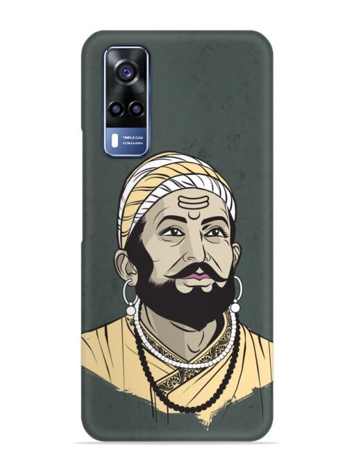 Shivaji Maharaj Vector Art Snap Case for Vivo Y31 Zapvi