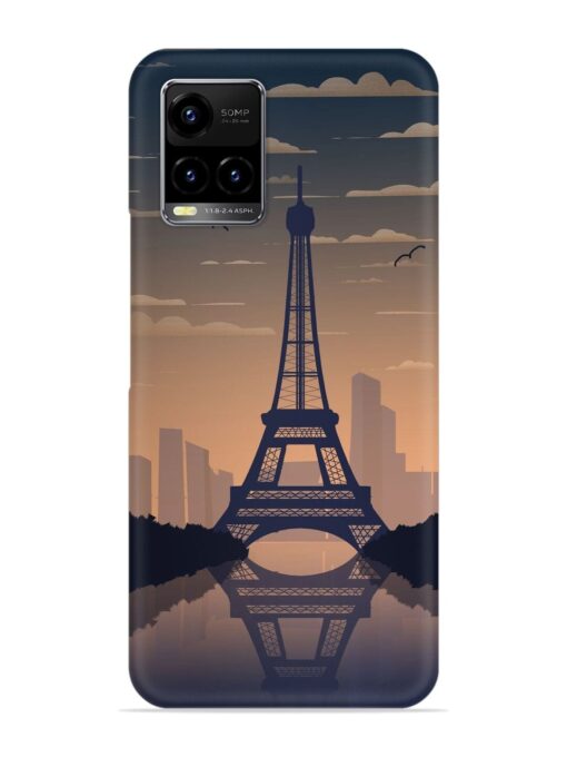 France Paris Eiffel Tower Gradient Snap Case for Vivo Y33T Zapvi