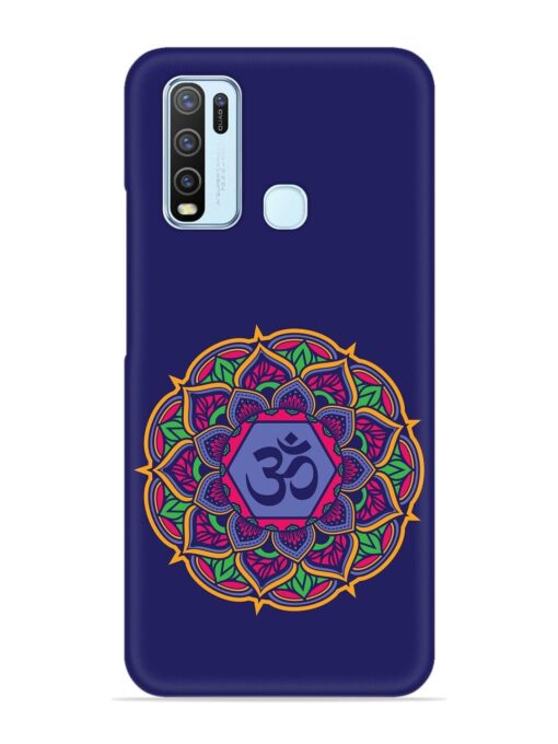 Om Mandala Art Blue Snap Case for Vivo Y50 Zapvi