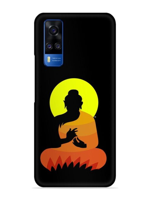 Buddha Art Black Snap Case for Vivo Y51 Zapvi