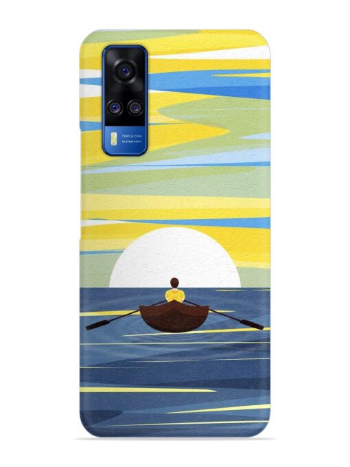 Rowing Person Ferry Paddle Snap Case for Vivo Y51 Zapvi
