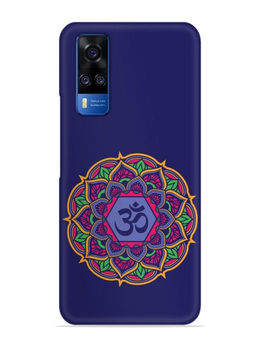 Om Mandala Art Blue Snap Case for Vivo Y51 Zapvi