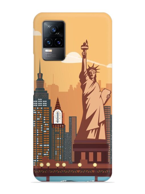 New York Statue Of Liberty Architectural Scenery Snap Case for Vivo Y73 Zapvi