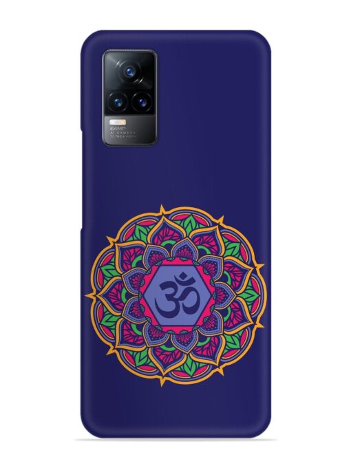 Om Mandala Art Blue Snap Case for Vivo Y73 Zapvi