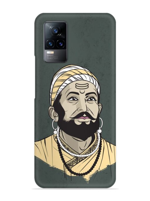 Shivaji Maharaj Vector Art Snap Case for Vivo Y73 Zapvi