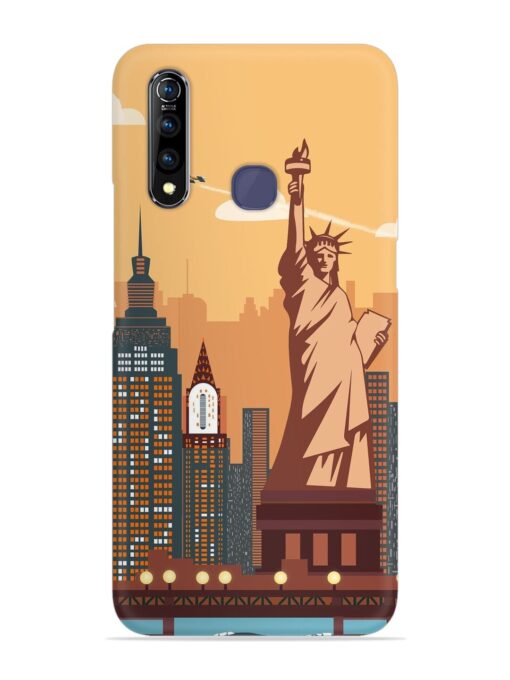 New York Statue Of Liberty Architectural Scenery Snap Case for Vivo Z1 Pro Zapvi