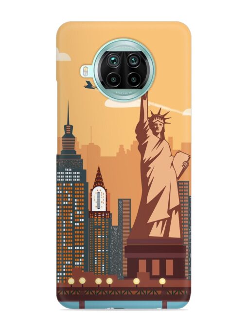 New York Statue Of Liberty Architectural Scenery Snap Case for Xiaomi Mi 10I (5G) Zapvi