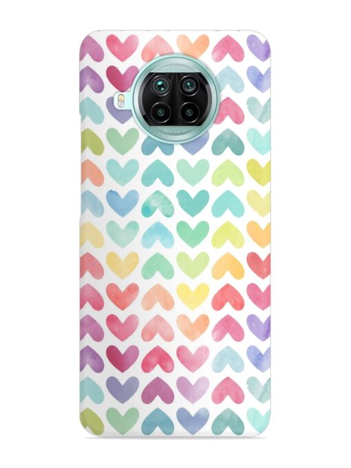 Seamless Colorful Watercolor Snap Case for Xiaomi Mi 10I (5G) Zapvi