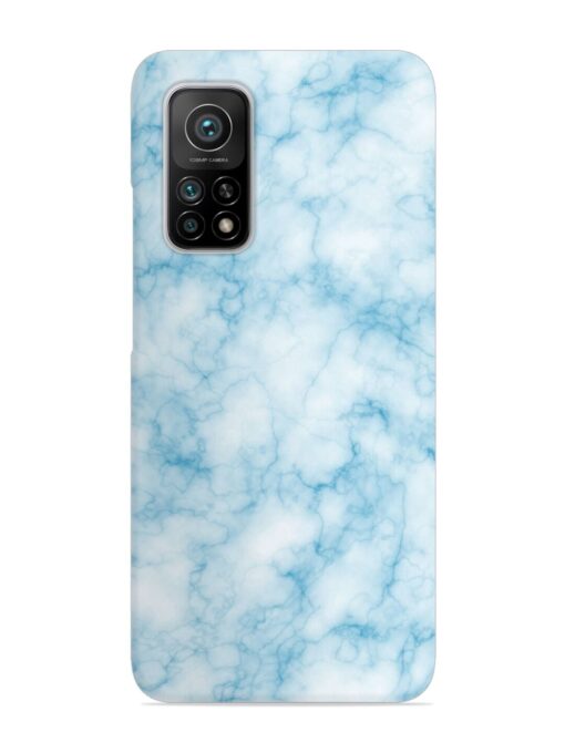 Blue White Natural Marble Snap Case for Xiaomi Mi 10T (5G) Zapvi