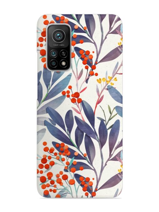 Seamless Floral Pattern Snap Case for Xiaomi Mi 10T (5G) Zapvi