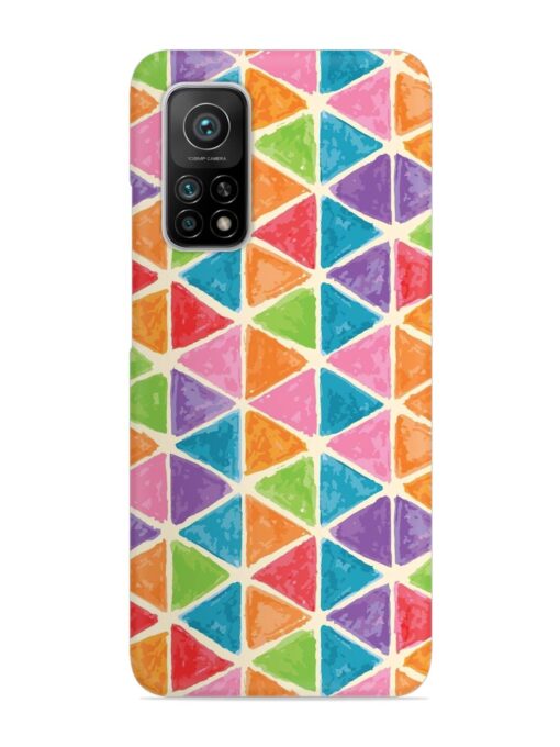 Seamless Colorful Isometric Snap Case for Xiaomi Mi 10T (5G) Zapvi