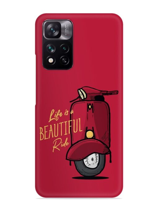 Life Is Beautiful Rides Snap Case for Xiaomi Mi 11I (5G) Zapvi