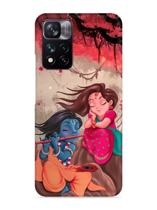 Radhe Krishna Water Art Snap Case for Xiaomi Mi 11I (5G) Zapvi
