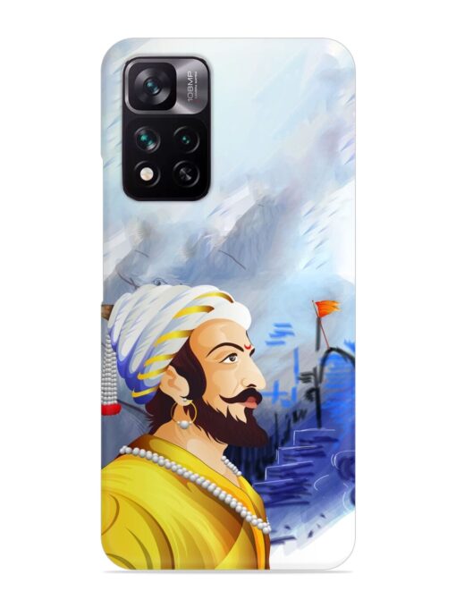 Shivaji Maharaj Color Paint Art Snap Case for Xiaomi Mi 11I (5G) Zapvi
