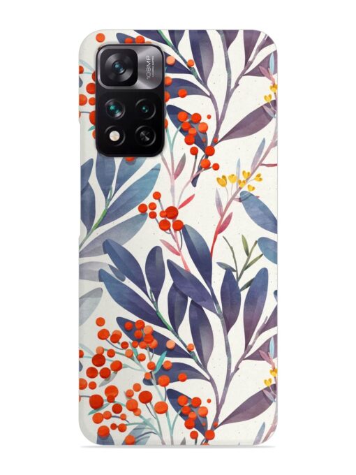 Seamless Floral Pattern Snap Case for Xiaomi Mi 11I (5G) Zapvi