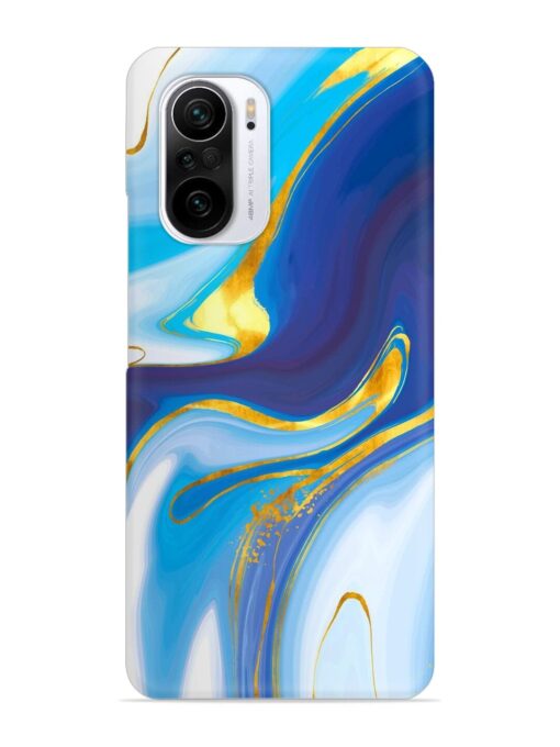 Watercolor Background With Golden Foil Snap Case for Xiaomi Mi 11X (5G) Zapvi