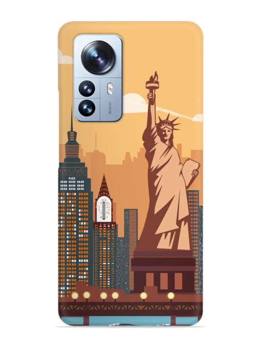 New York Statue Of Liberty Architectural Scenery Snap Case for Xiaomi Mi 12 Pro (5G) Zapvi