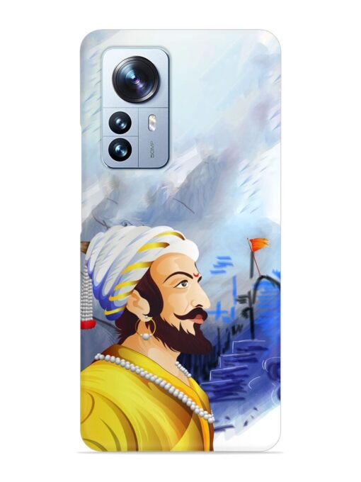 Shivaji Maharaj Color Paint Art Snap Case for Xiaomi Mi 12 Pro (5G) Zapvi