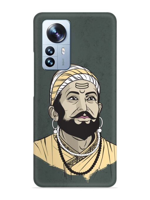 Shivaji Maharaj Vector Art Snap Case for Xiaomi Mi 12 Pro (5G) Zapvi